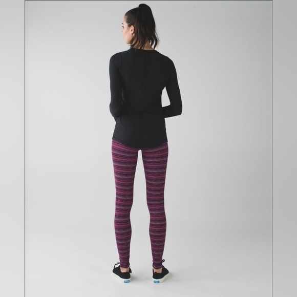 Lululemon Wunder Under Pant III Space Dye Twist Regal Plum Alarming - Picture 2 of 6